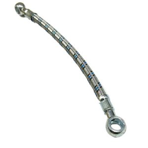 Low pressure fuel hose for high pressure fuel pump L=300 for bolt-nipple d=14 in metal braid